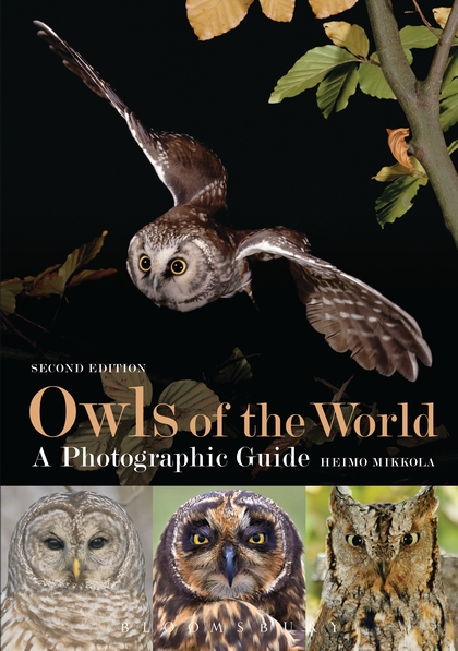 Omslaget till "Owls of the World" av Heimo Mikkola