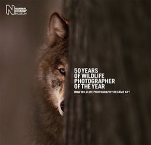 Omslaget till "50 Years of Wildlife Photographer of the Year".