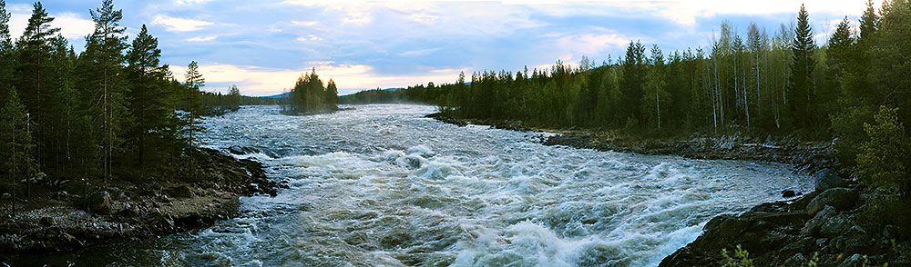 Benbryteforsen i Piteälven. Foto: Jerry MagnuM Porsbjer via Wikimedia