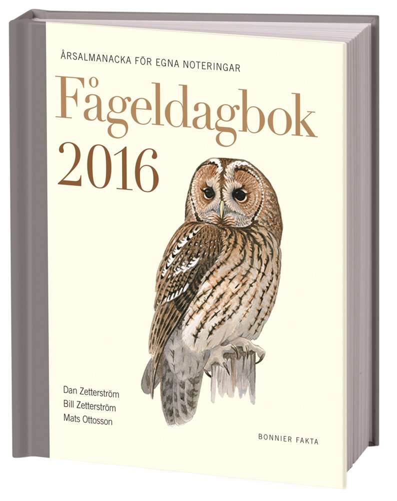 Omslaget till "Fågeldagbok 2016".