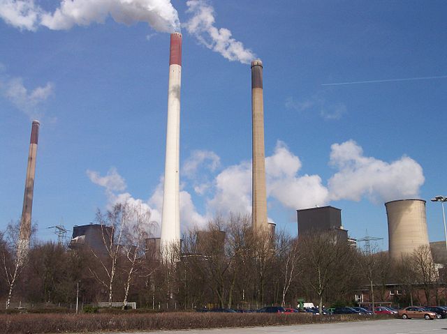 Kolkraftverk i Tyskland. Foto: CC BY-SA 3.0, https://commons.wikimedia.org/w/index.php?curid=84379