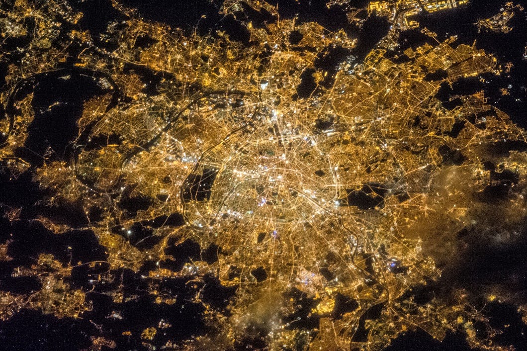 artificiellt ljus ljusföroreningar lampor paris