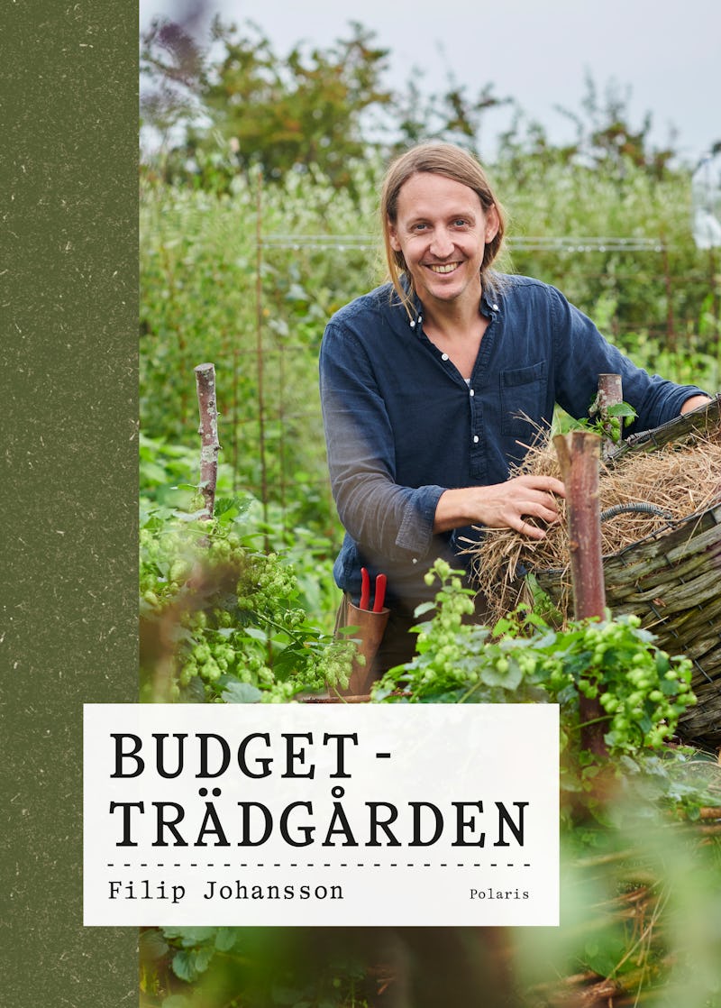 Omslaget till boken "Budgetträdgården" av Filip Johansson