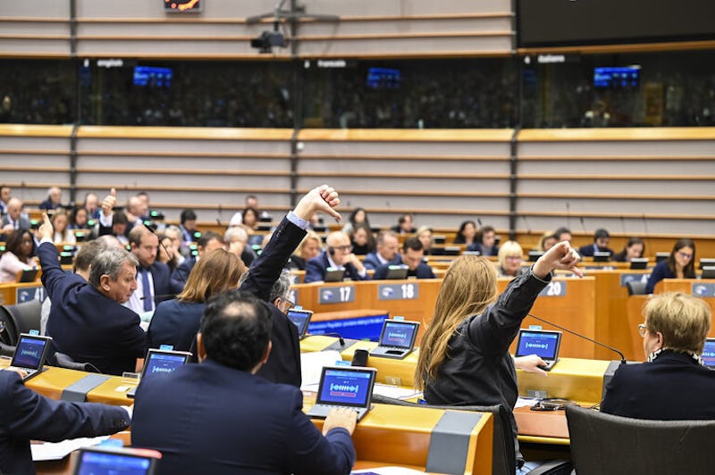 Omröstning i EU-parlamentet.