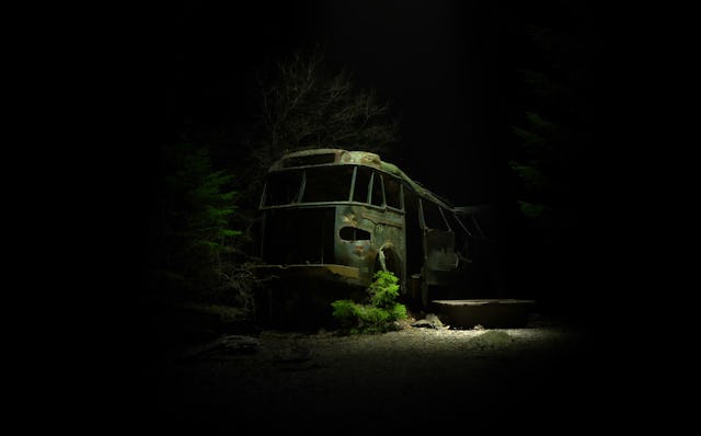 Övergiven buss.