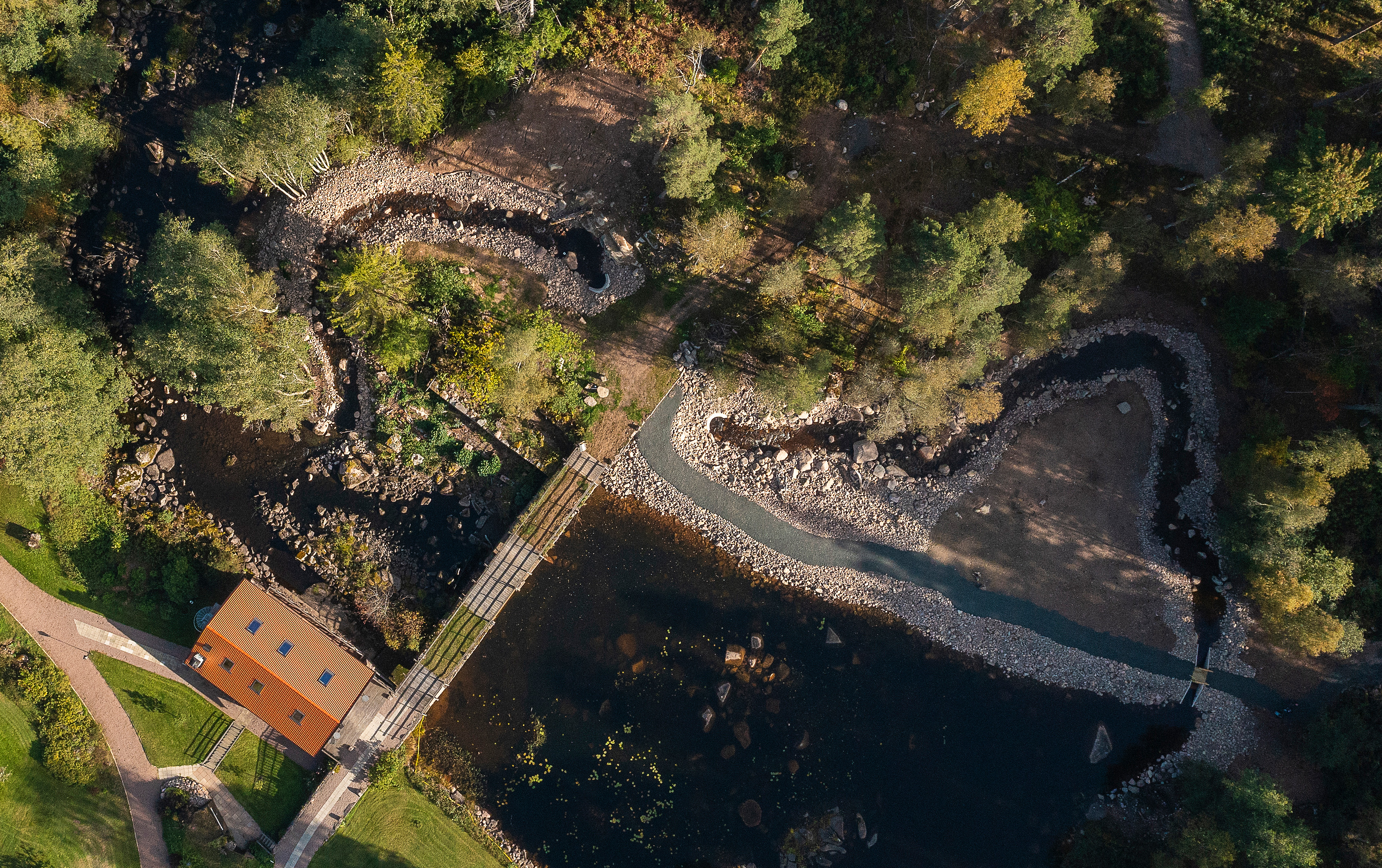 Nybyggd fiskväg i Oppeby.