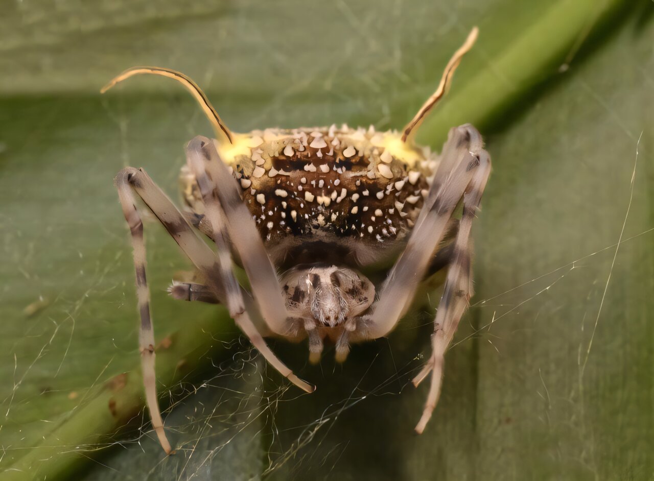 Spindeln Taczanowskia waska sp.