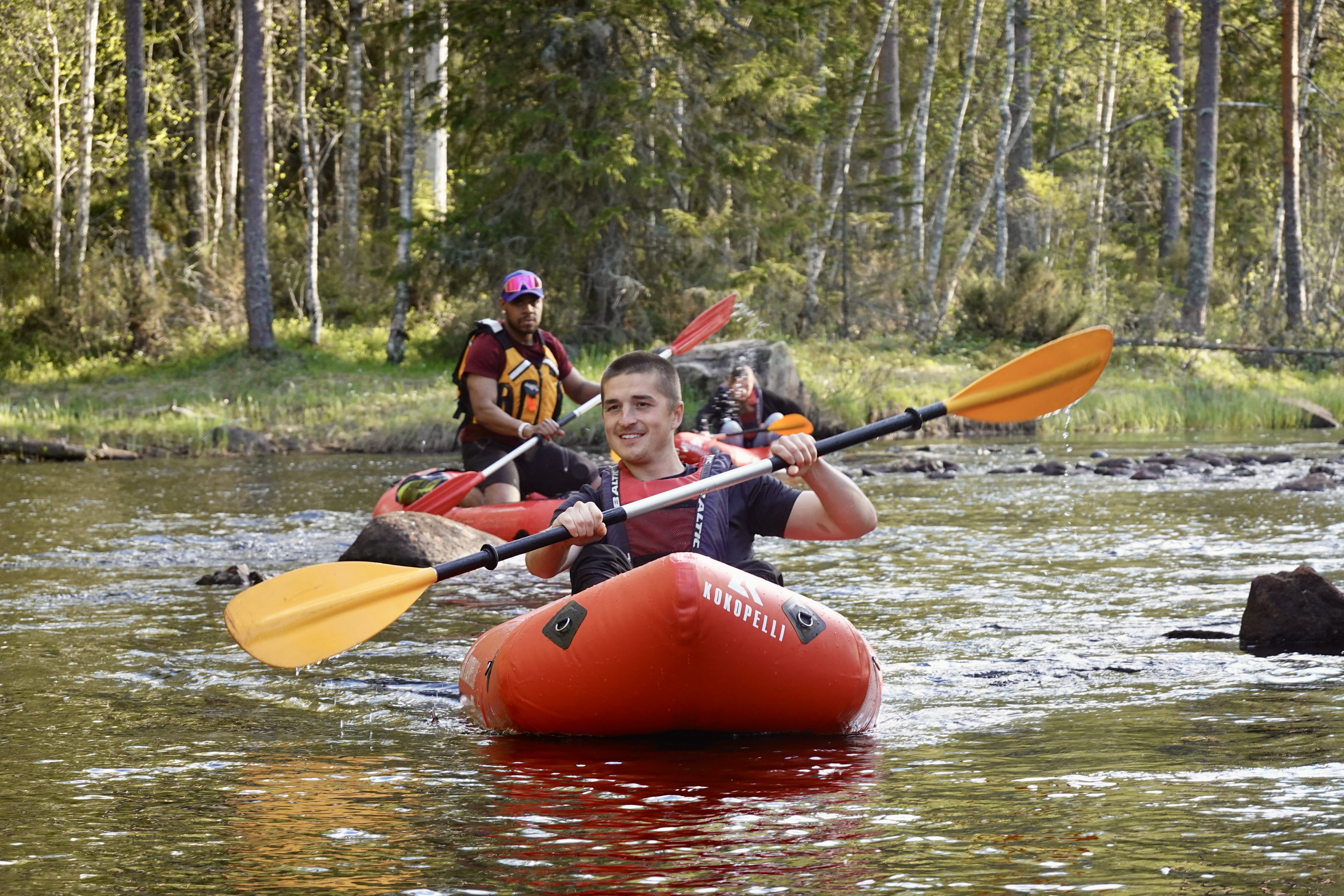 Äventyrlig paddling i Säfsen.