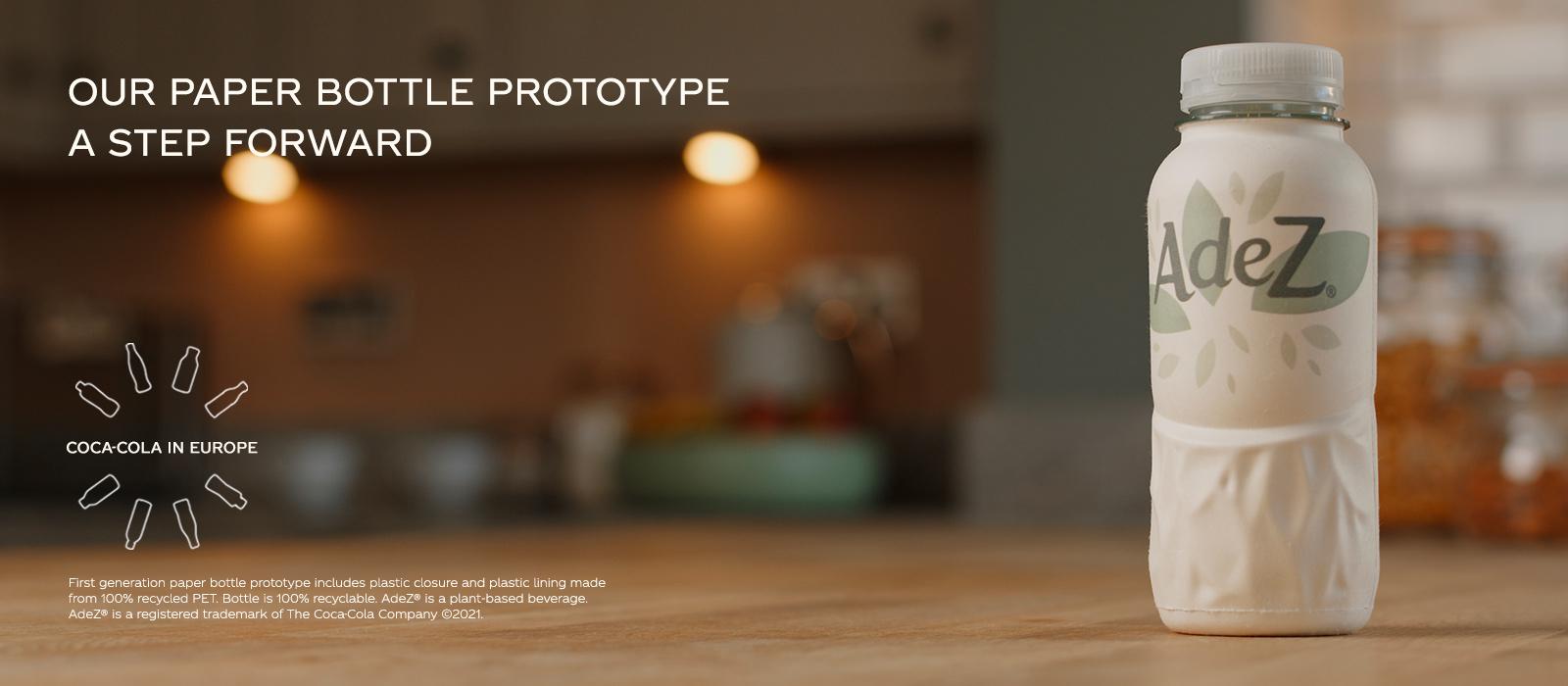 Coca-Cola flaksa av papper